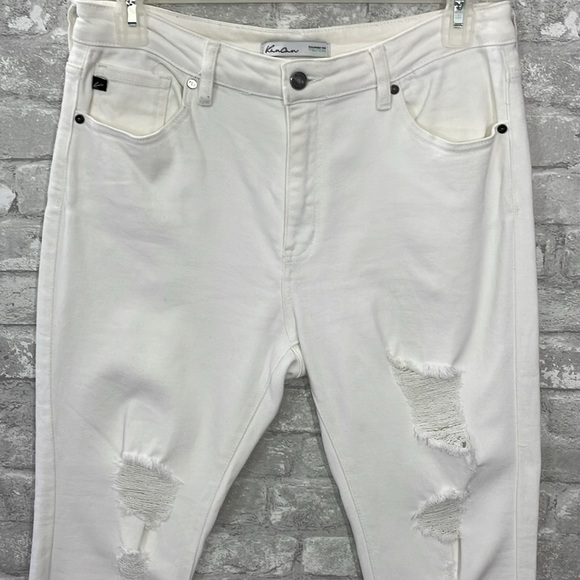 KanCan White Skinny Distressed Jeans - Picture 2 of 7